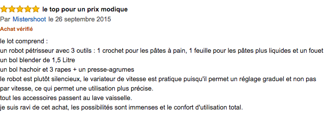 commentaire Kenwood KM242